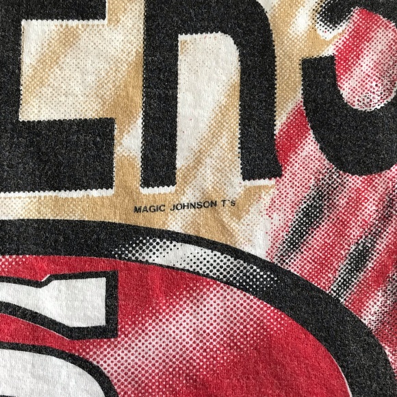 Vintage 49ers Magic Johnson T's shirt - Picture 8 of 8